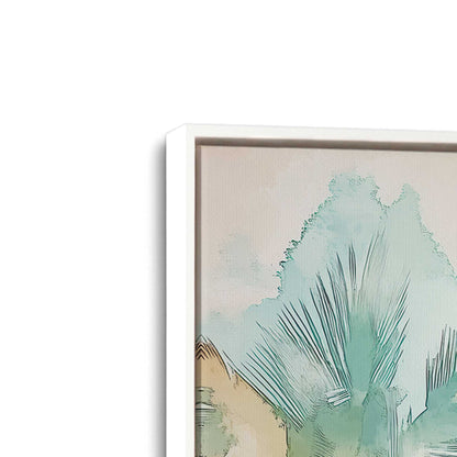 [Color:Opaque White], Picture of art in a White frame at an angle