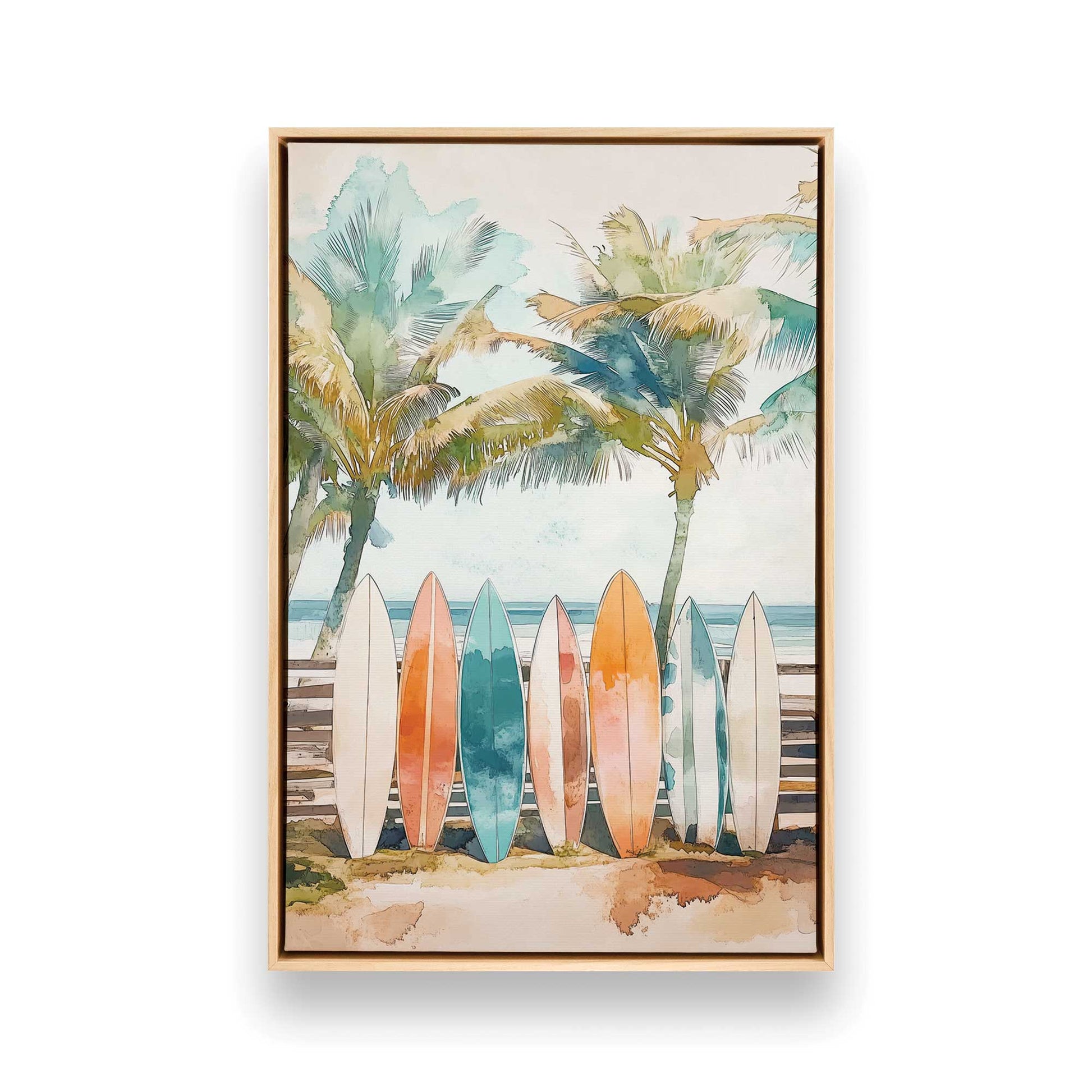 [Color:American Maple], Picture of art in a American Maple frame