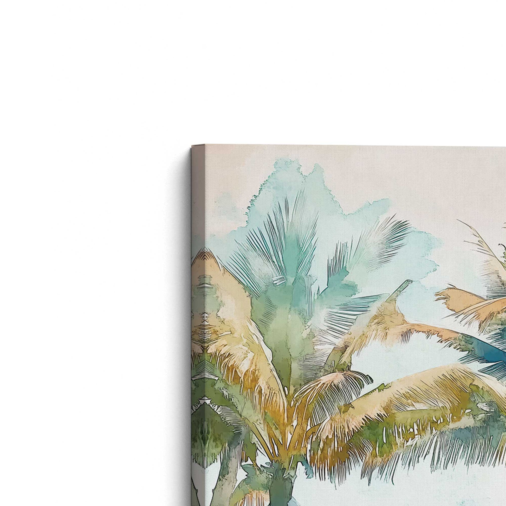 [Color:Stretched Canvas], Picture of the corner of the art
