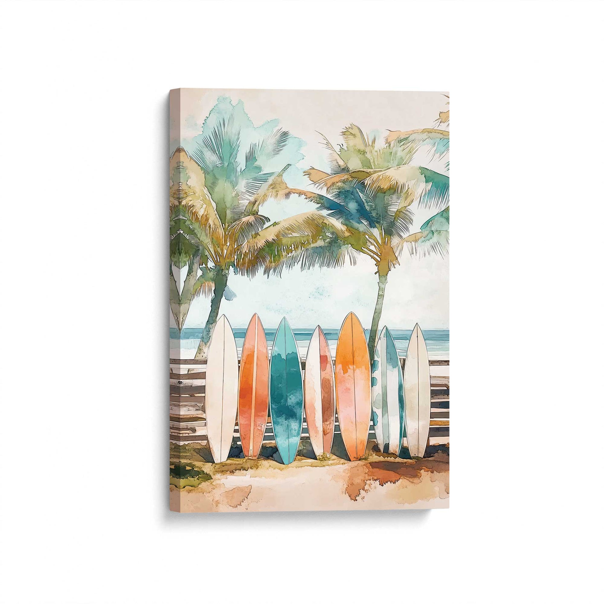 [Color:Stretched Canvas], Picture of art at an angle