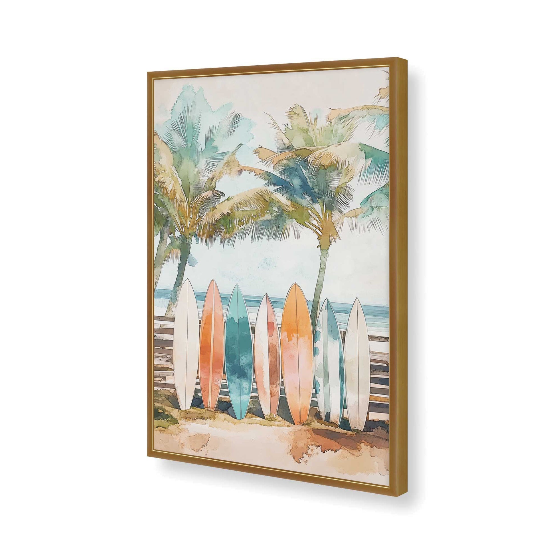 [Color:Polished Gold], Picture of art in a Polished Gold frame of the corner
