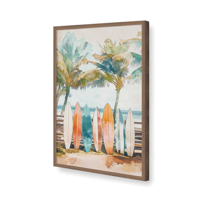 [Color:Walnut], Picture of art in a Walnut frame of the corner
