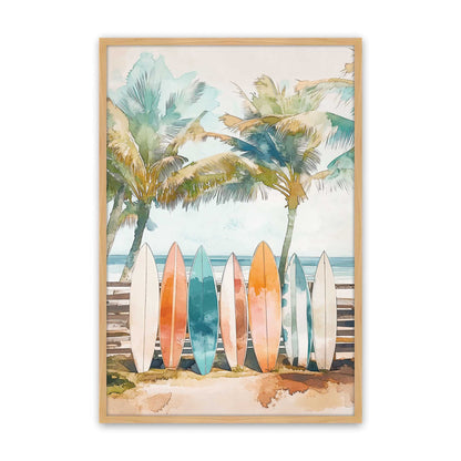 [Color:American Maple], Picture of art in a American Maple frame