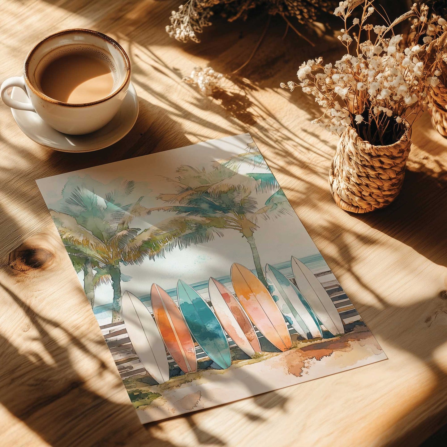 Tropical Board Lineup Print