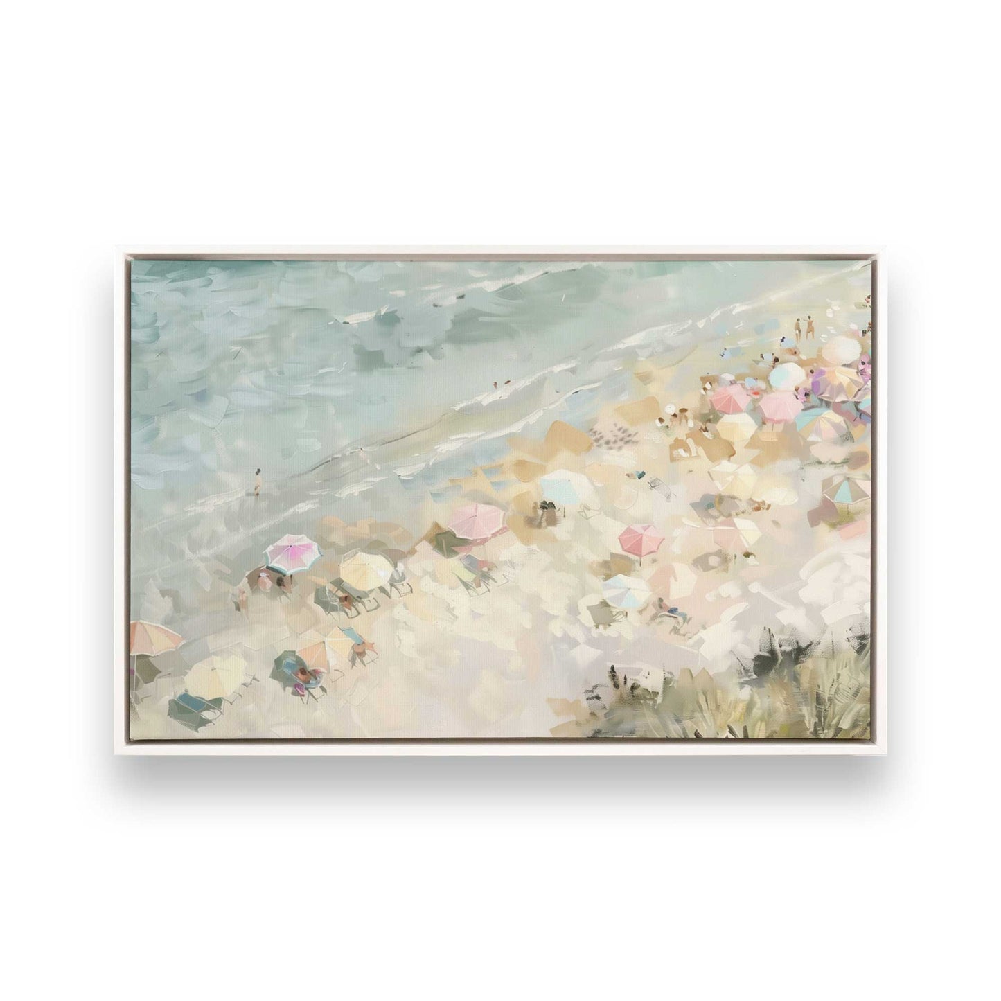 [Color:Opaque White], Picture of art in a White frame