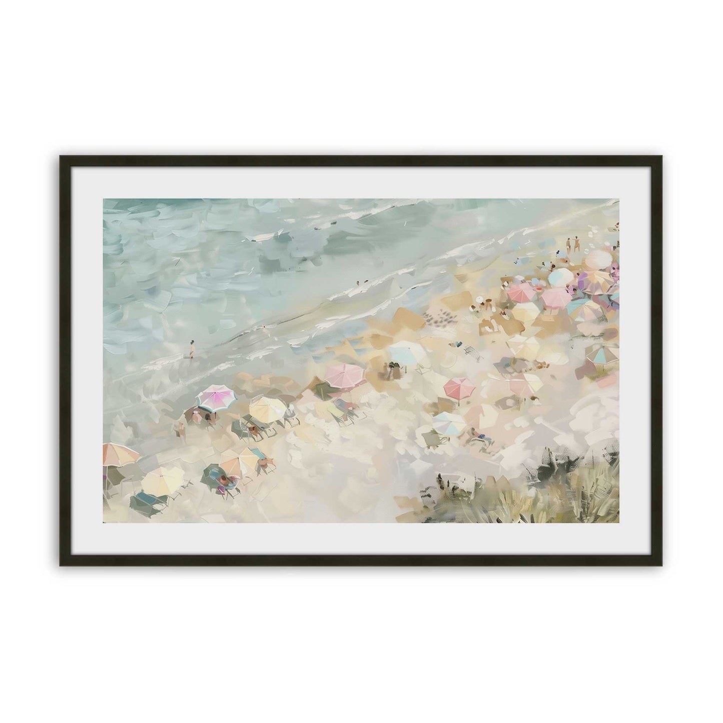 [Color:Satin Black], Picture of art in a Satin Black frame