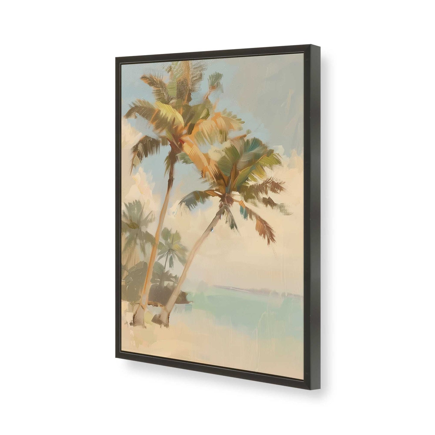 [Color:Satin Black], Picture of art in a Satin Black frame of the corner