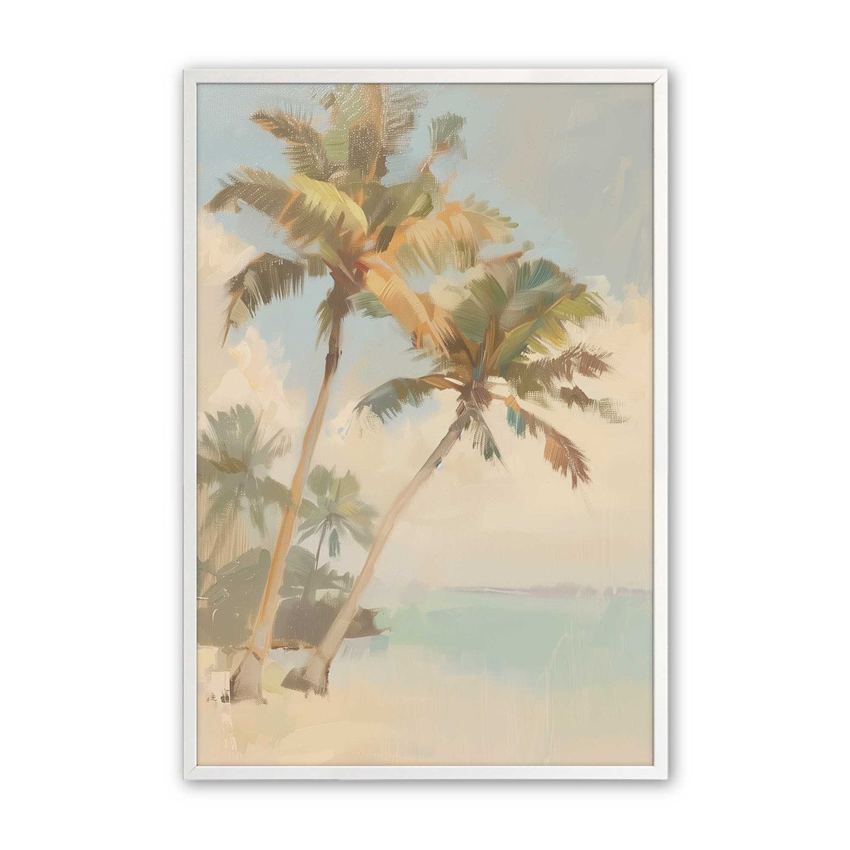 [Color:Opaque White], Picture of art in an Opaque White frame