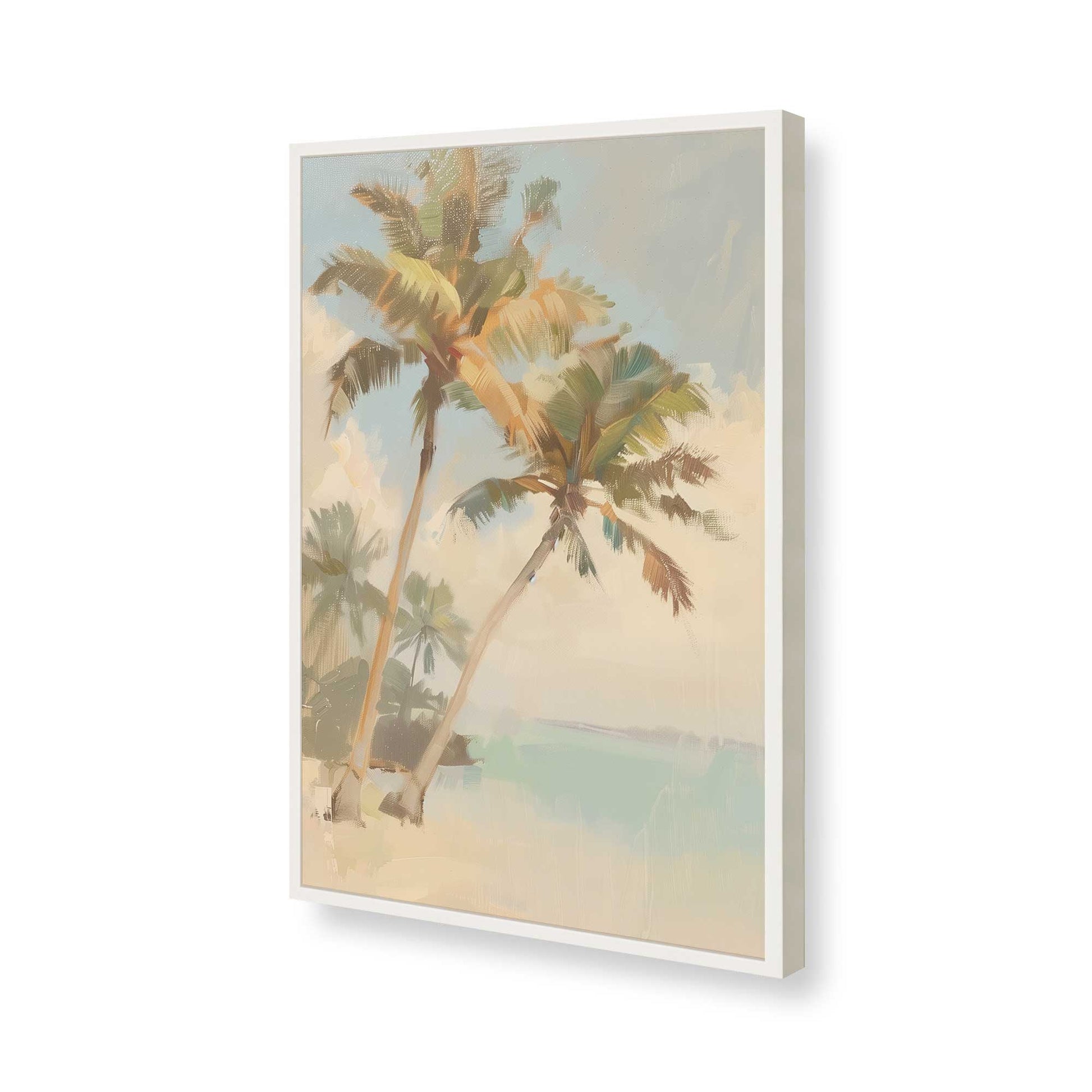 [Color:Opaque White], Picture of art in a Opaque White frame of the corner