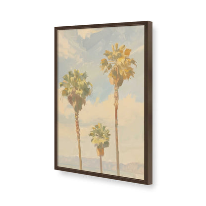 [Color:Brown], Picture of art in a Brown frame of the corner
