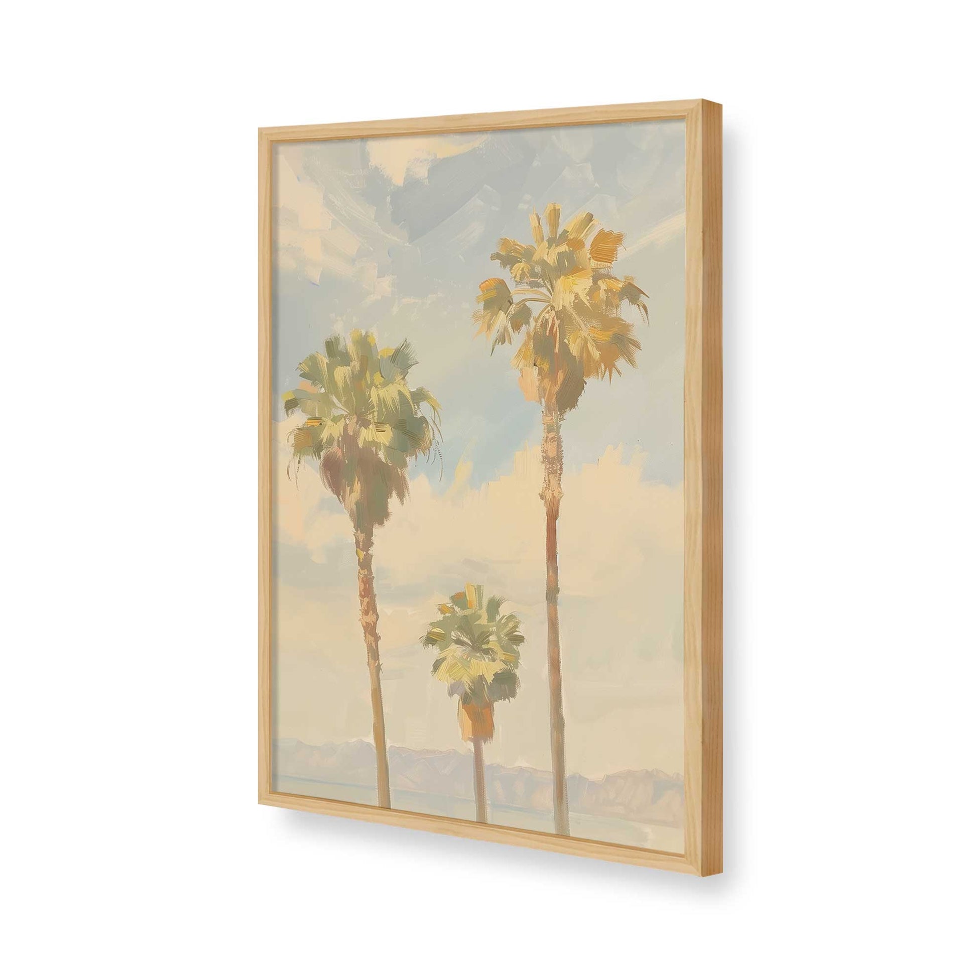 [Color:American Maple], Picture of art in a American Maple frame of the corner