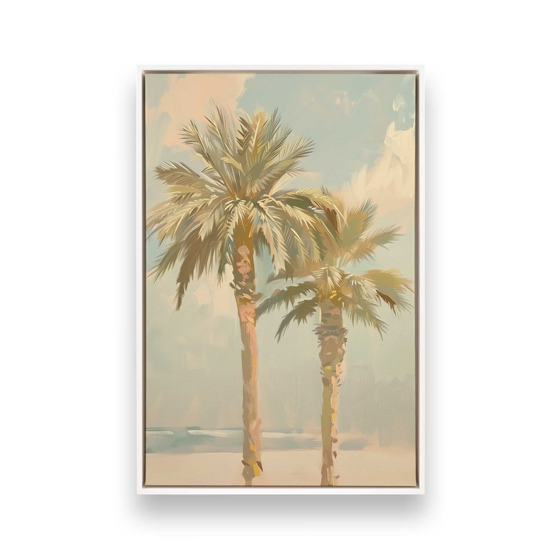[Color:Opaque White], Picture of art in a White frame