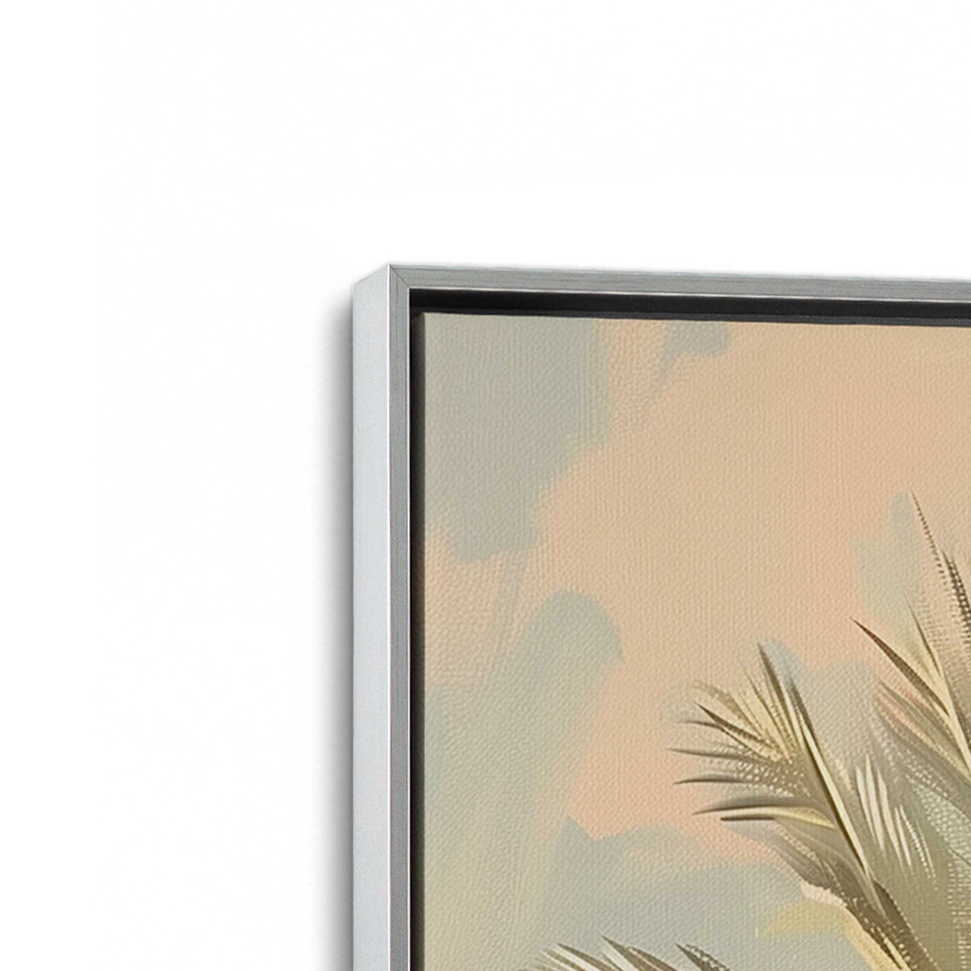 [Color:Polished Chrome], Picture of art in a Polished Chrome frame at an angle