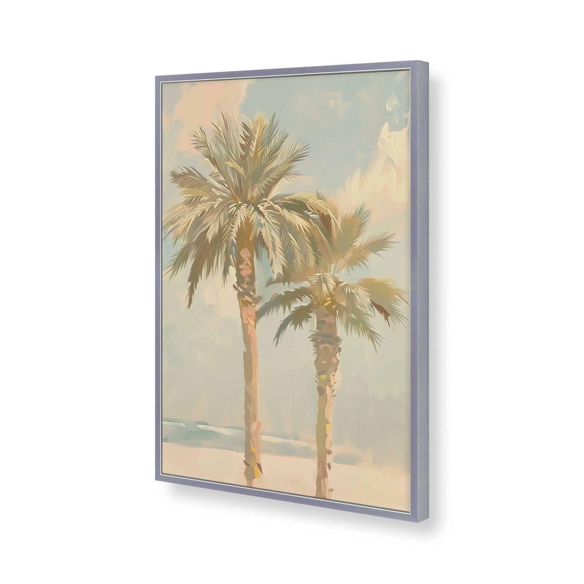 [Color:Polished Chrome], Picture of art in a Polished Chrome frame of the corner