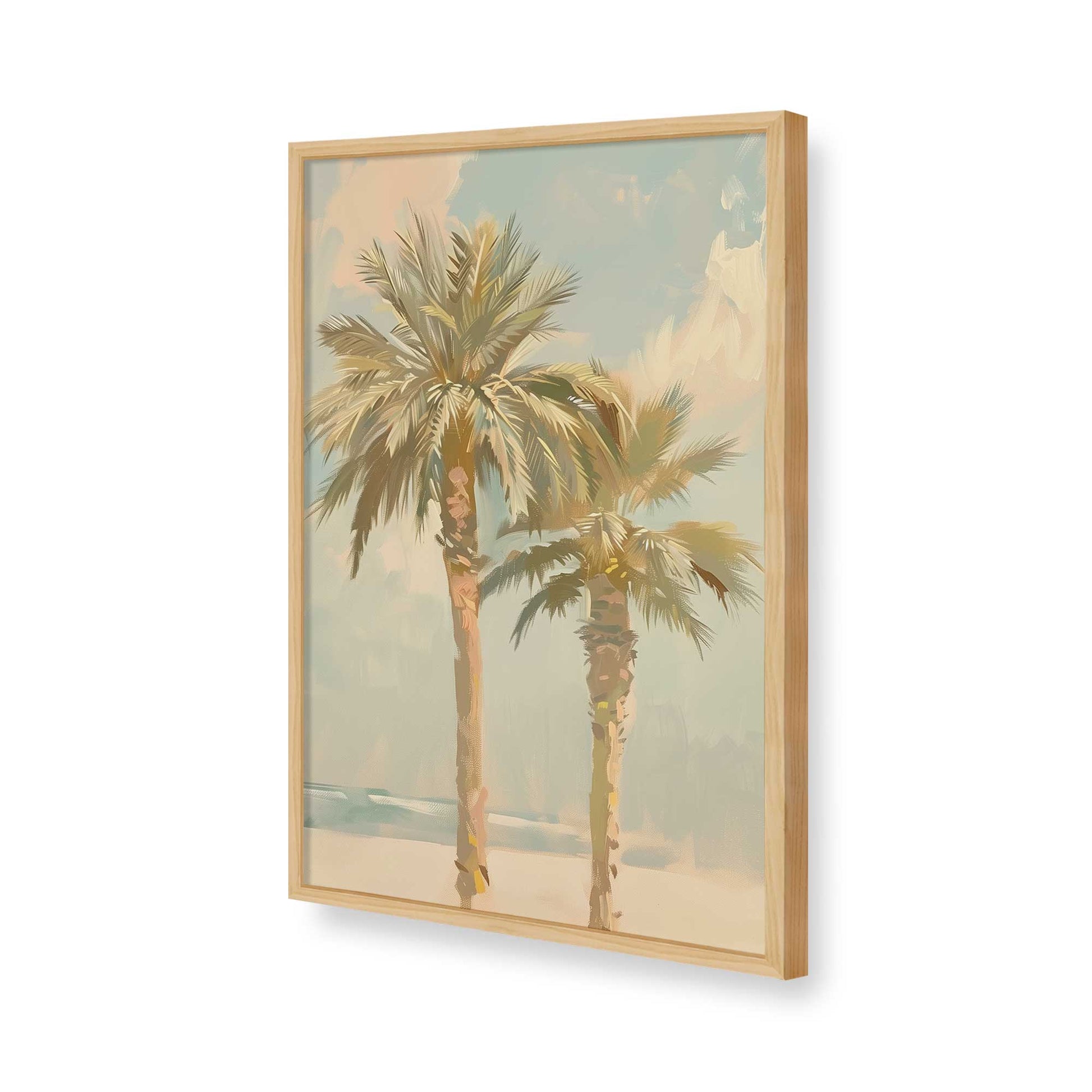 [Color:American Maple], Picture of art in a American Maple frame of the corner