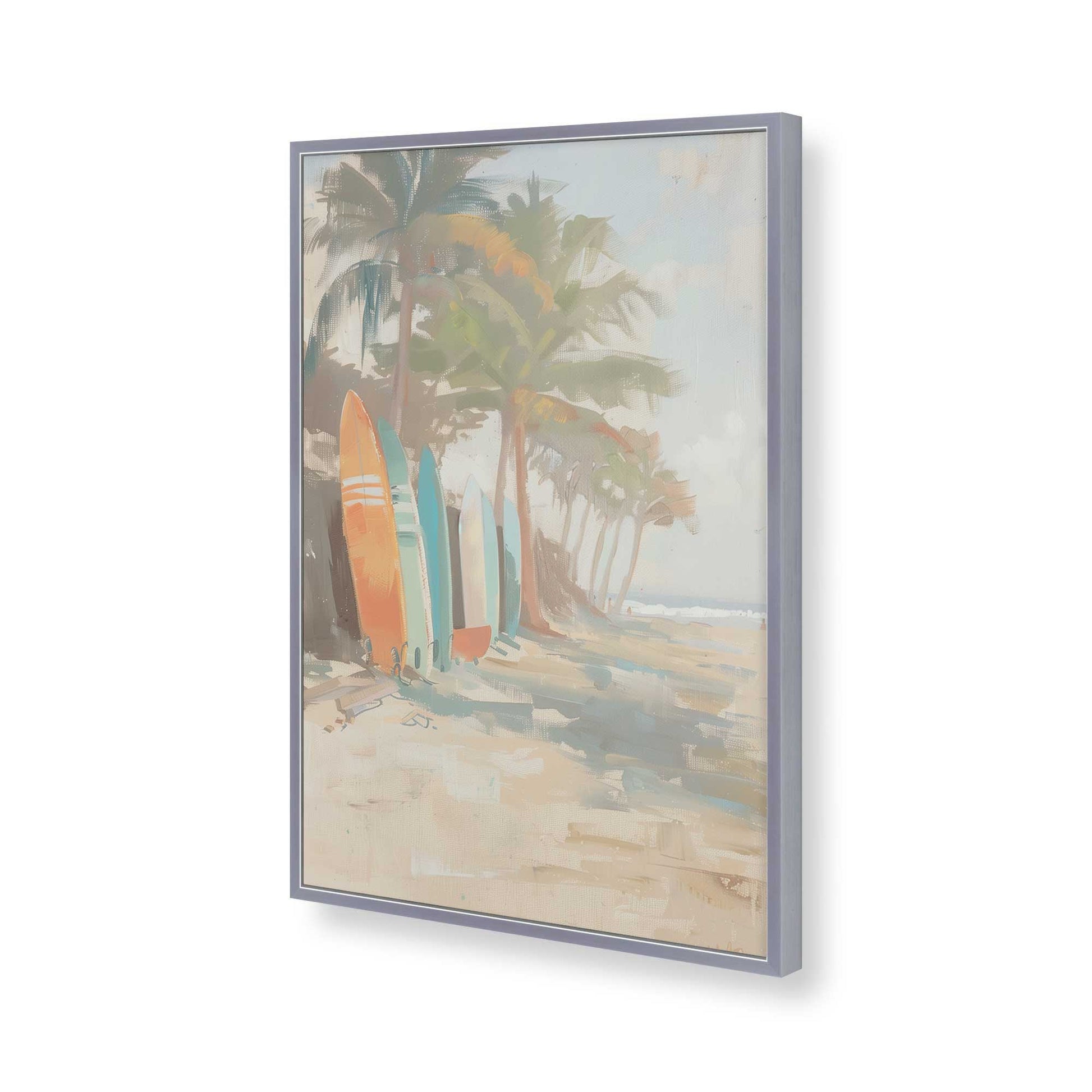 [Color:Polished Chrome], Picture of art in a Polished Chrome frame of the corner