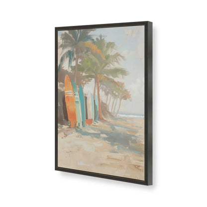 [Color:Satin Black], Picture of art in a Satin Black frame of the corner