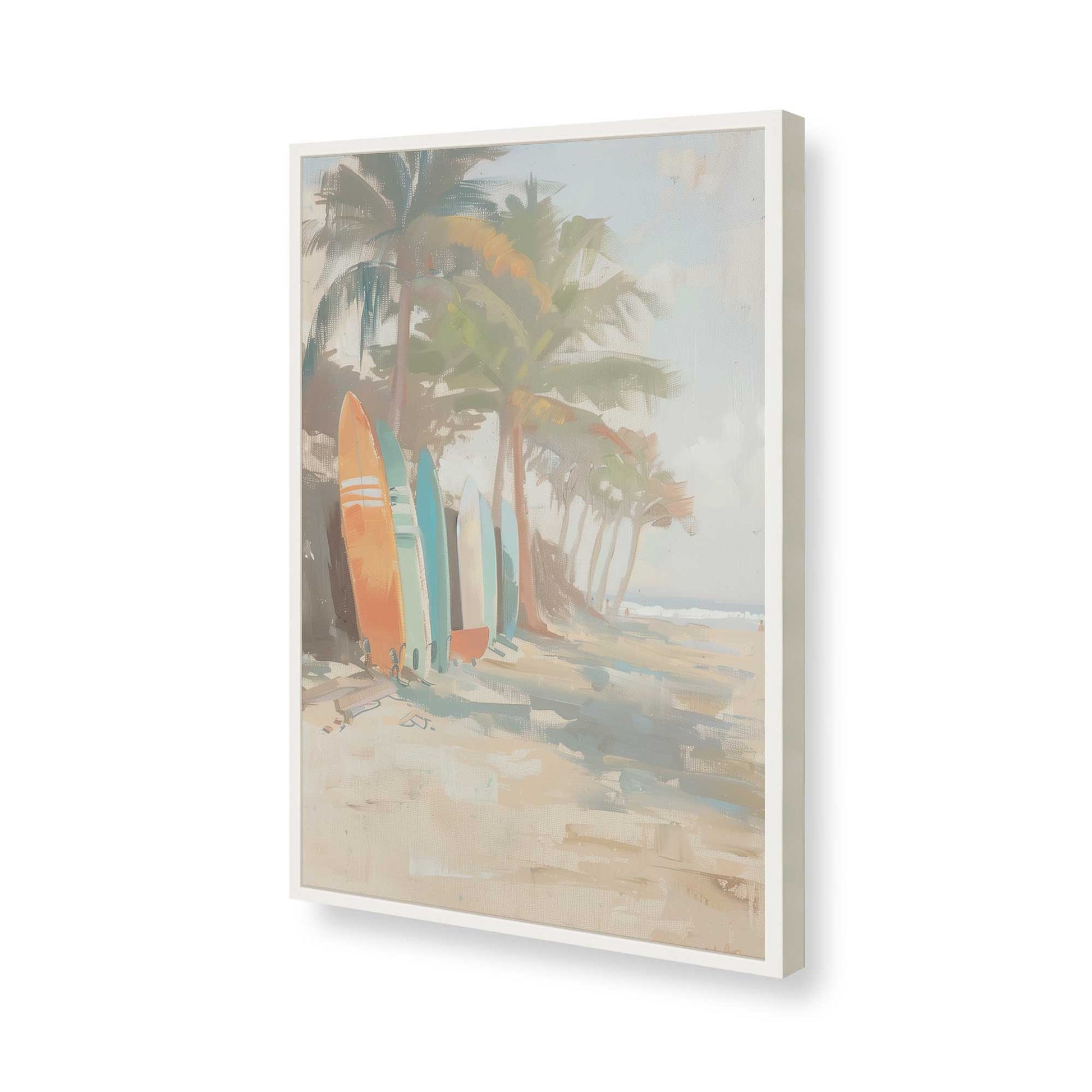 [Color:Opaque White], Picture of art in a Opaque White frame of the corner