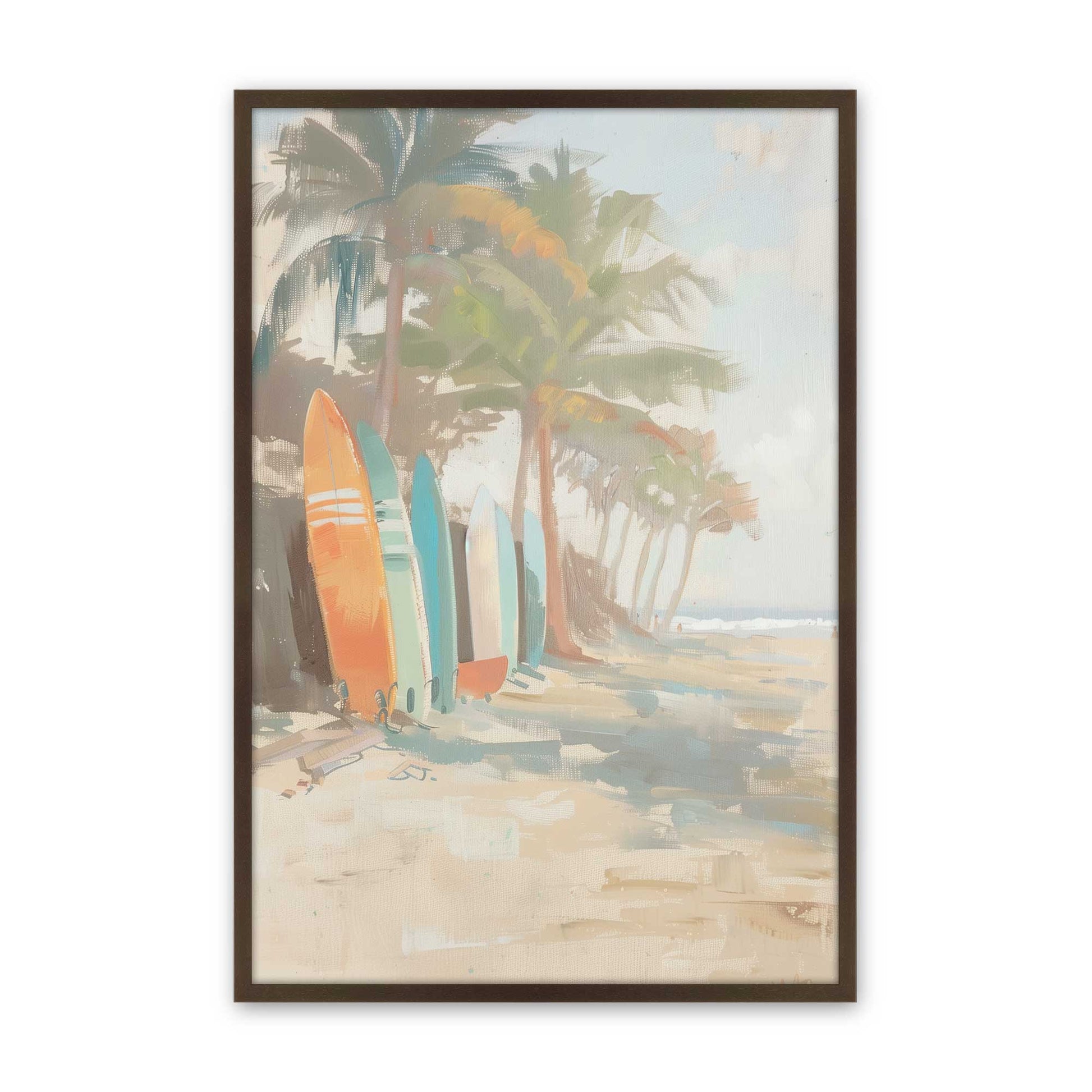 [Color:Brown], Picture of art in a Brown frame