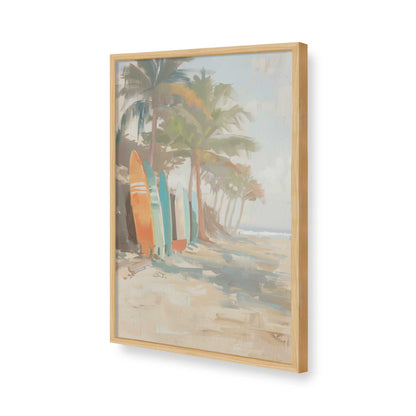 [Color:American Maple], Picture of art in a American Maple frame of the corner