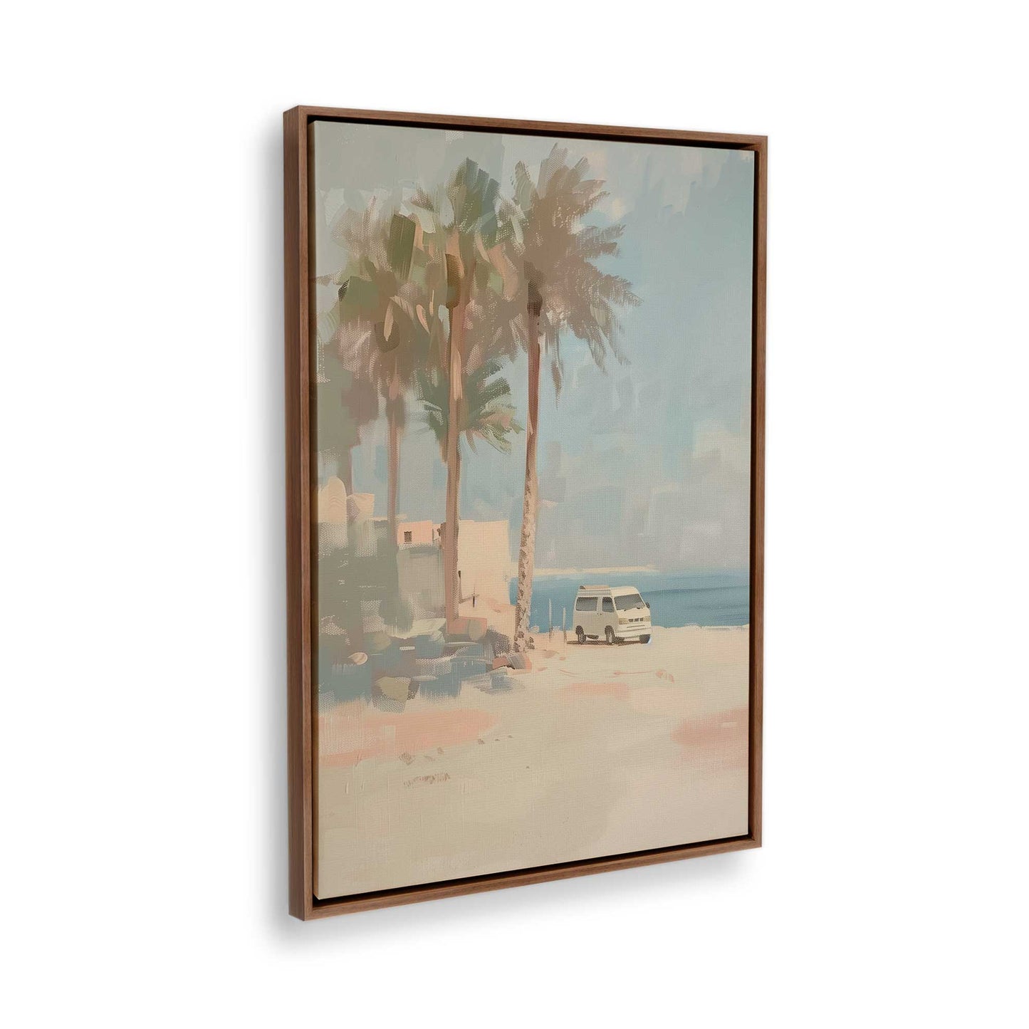 [Color:Walnut], Picture of the corner of the art