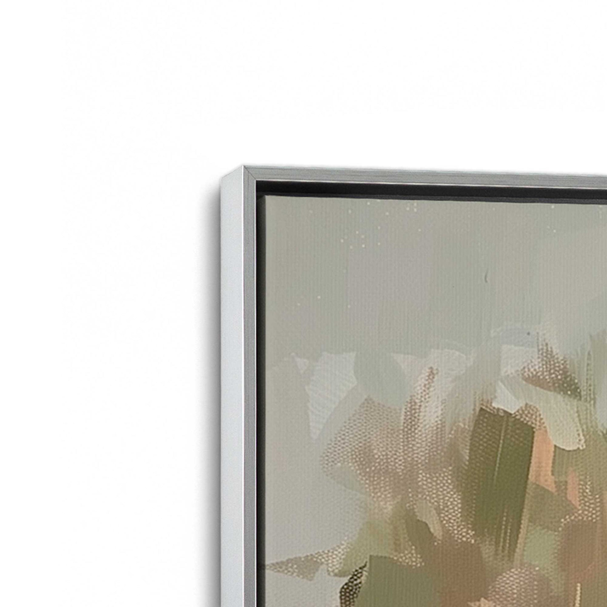 [Color:Polished Chrome], Picture of art in a Polished Chrome frame at an angle
