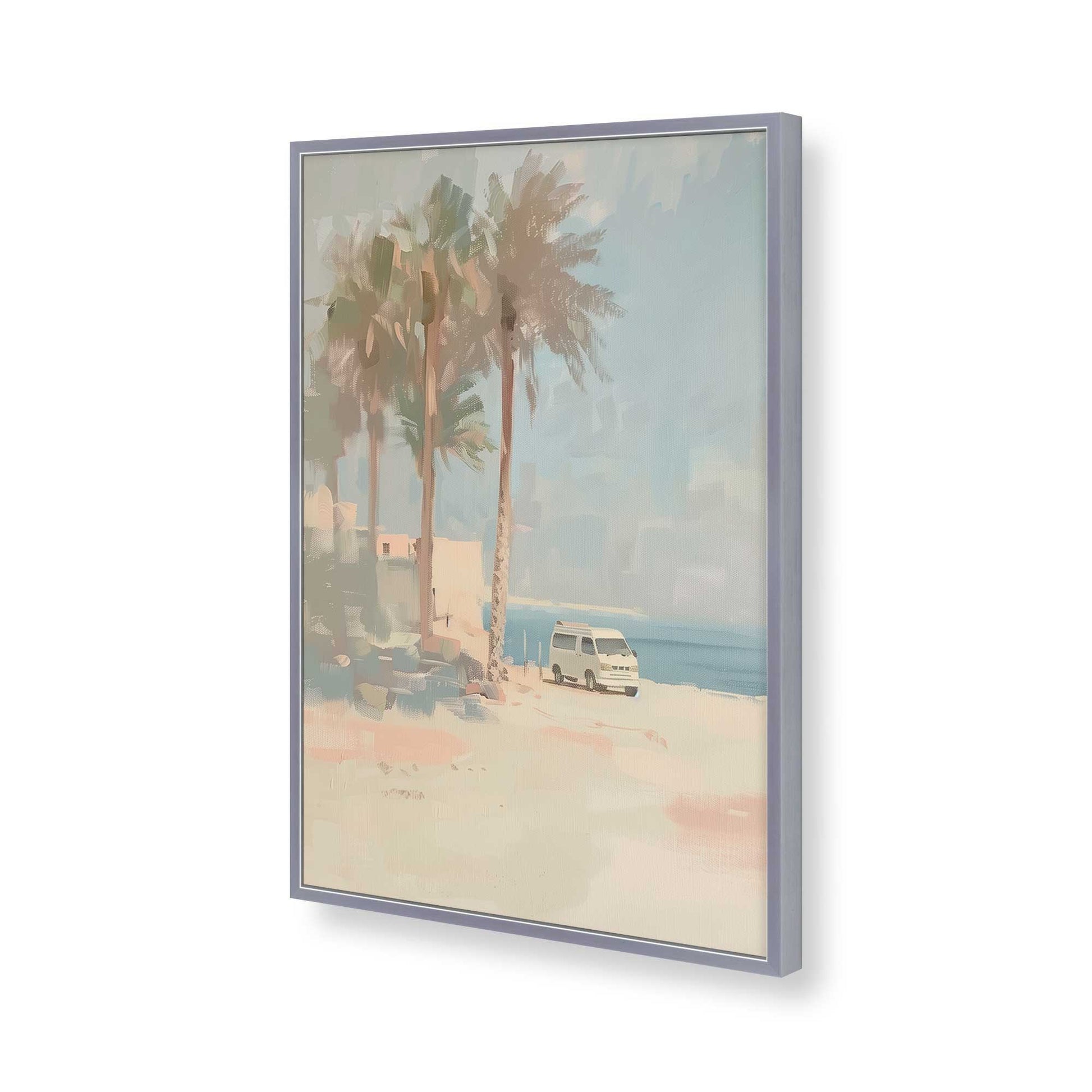 [Color:Polished Chrome], Picture of art in a Polished Chrome frame of the corner