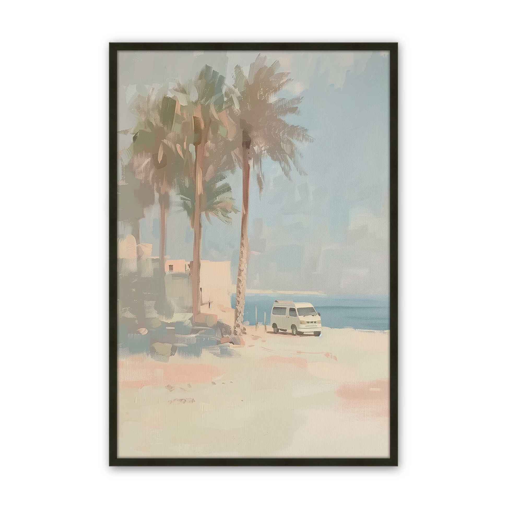 [Color:Satin Black], Picture of art in a Satin Black frame