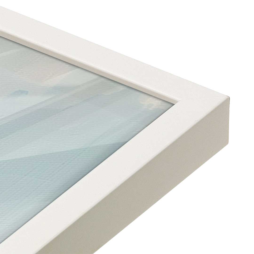 [Color:Opaque White], Picture of art in a Opaque White frame at an angle
