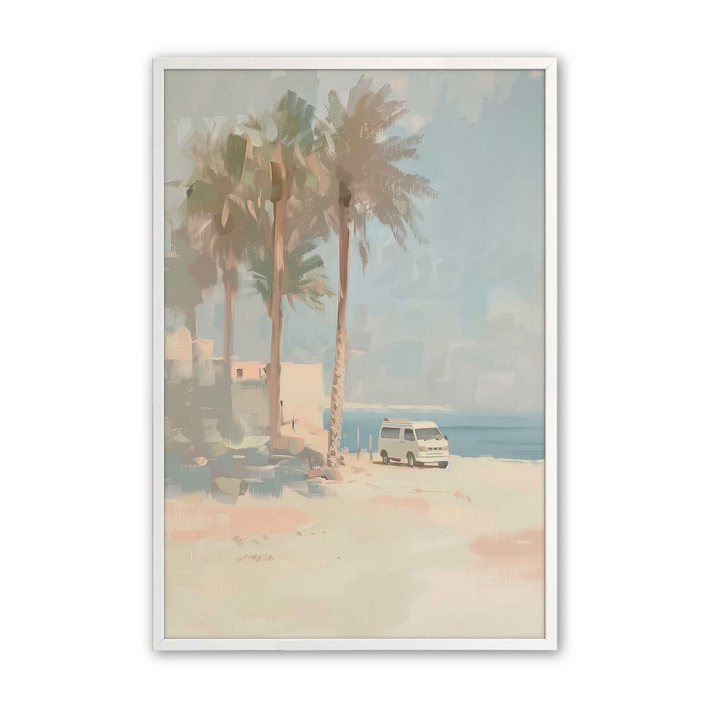 [Color:Opaque White], Picture of art in a Opaque White frame