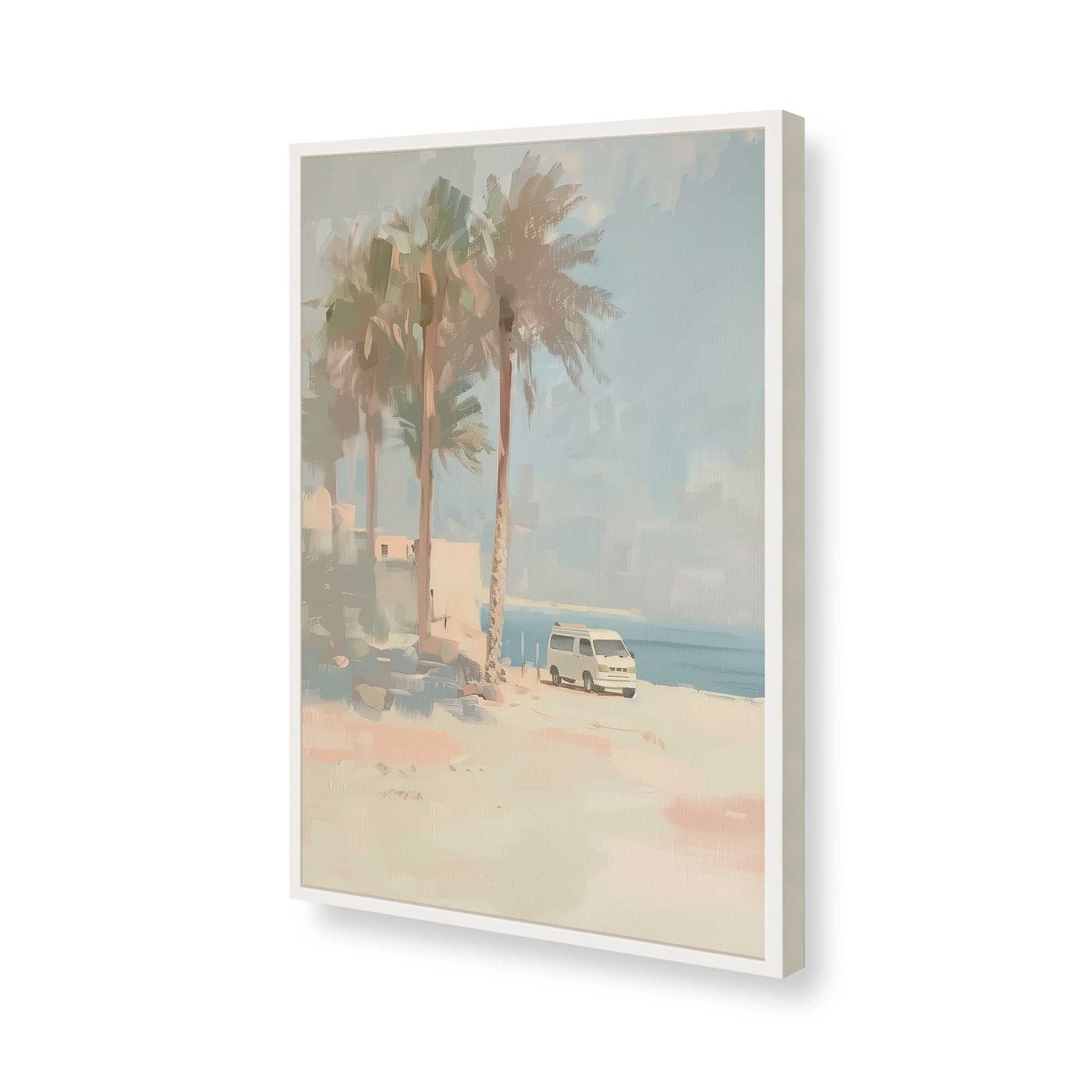 [Color:Opaque White], Picture of art in a Opaque White frame of the corner