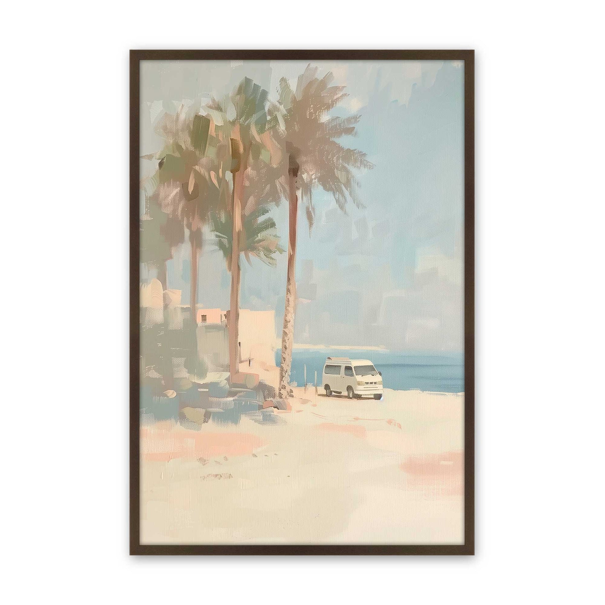 [Color:Brown], Picture of art in a Brown frame