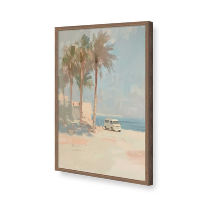 [Color:Walnut], Picture of art in a Walnut frame of the corner