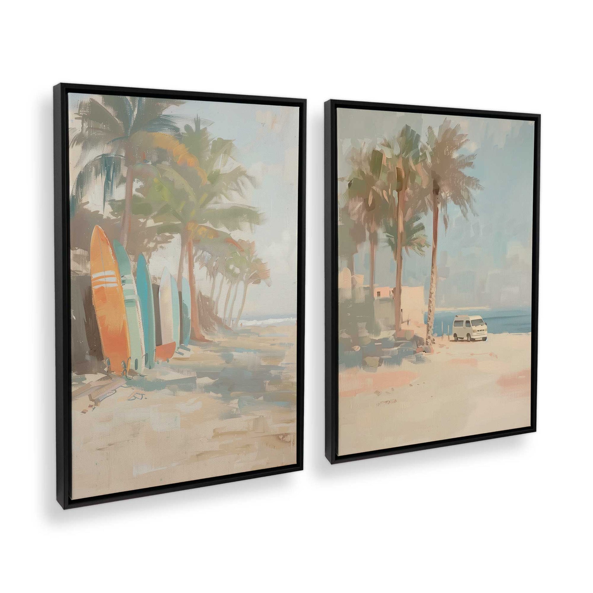 [Color:Satin Black], Picture of art in a Satin Black frame at an angle