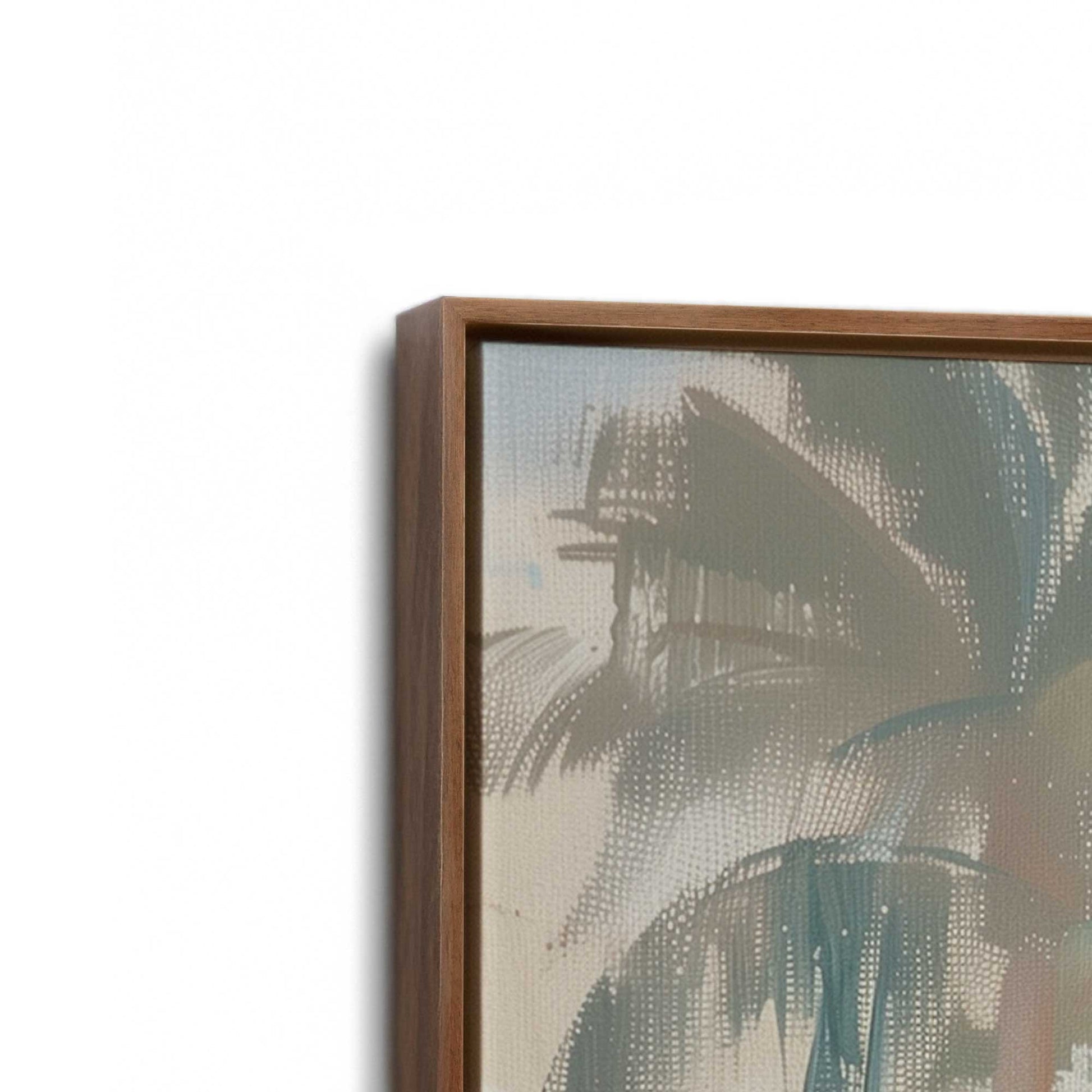 [Color:Walnut], Picture of the corner of the art