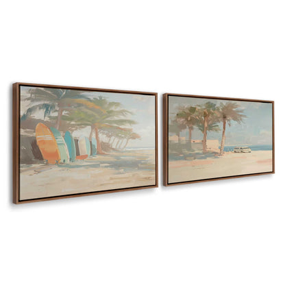[Color:Walnut], Picture of art in a Walnut frame at an angle
