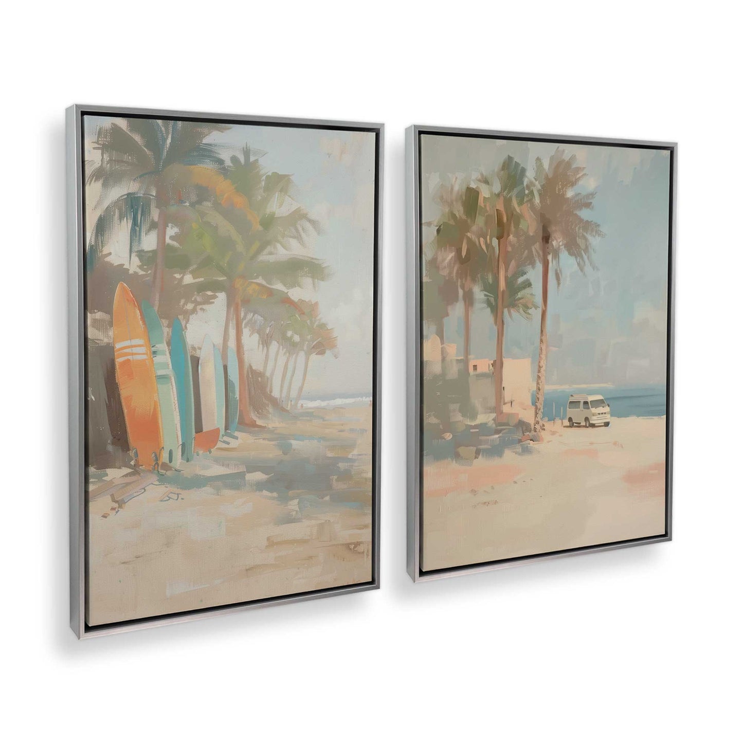 [Color:Polished Chrome], Picture of art in a Polished Chrome frame at an angle