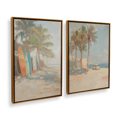 [Color:Polished Gold], Picture of art in a Polished Gold frame at an angle