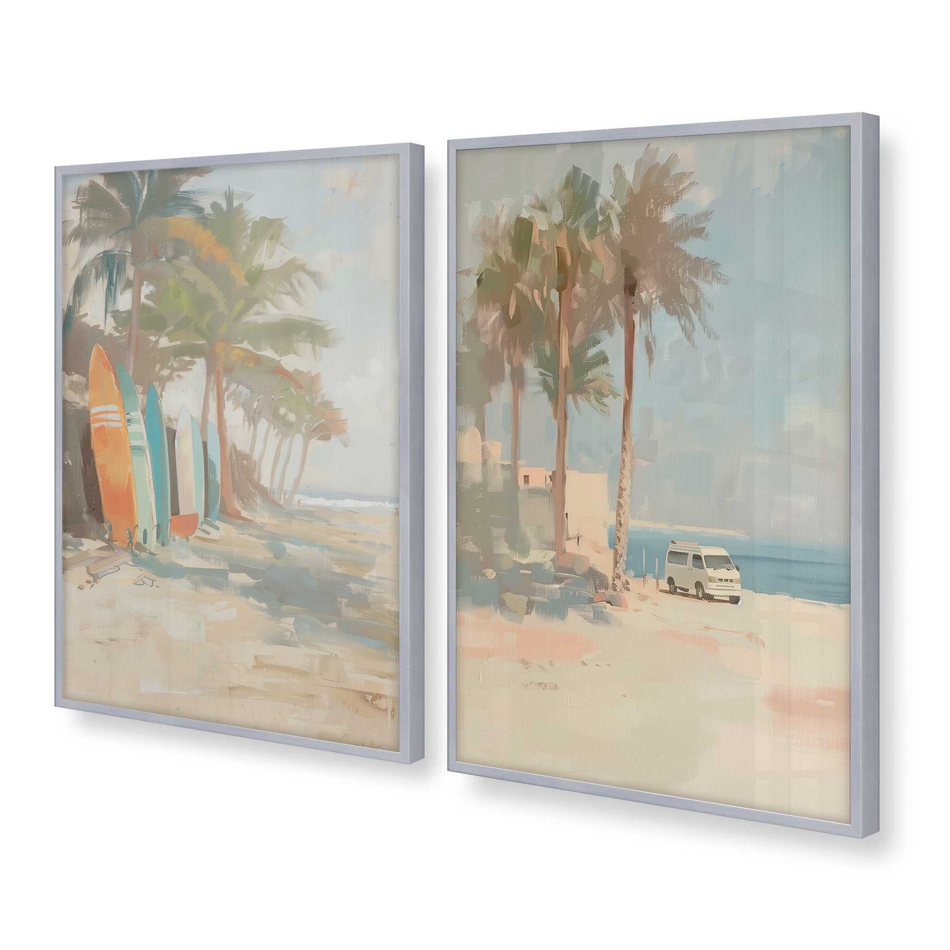 [Color:Polished Chrome], Picture of art in a Polished Chrome frame at an angle