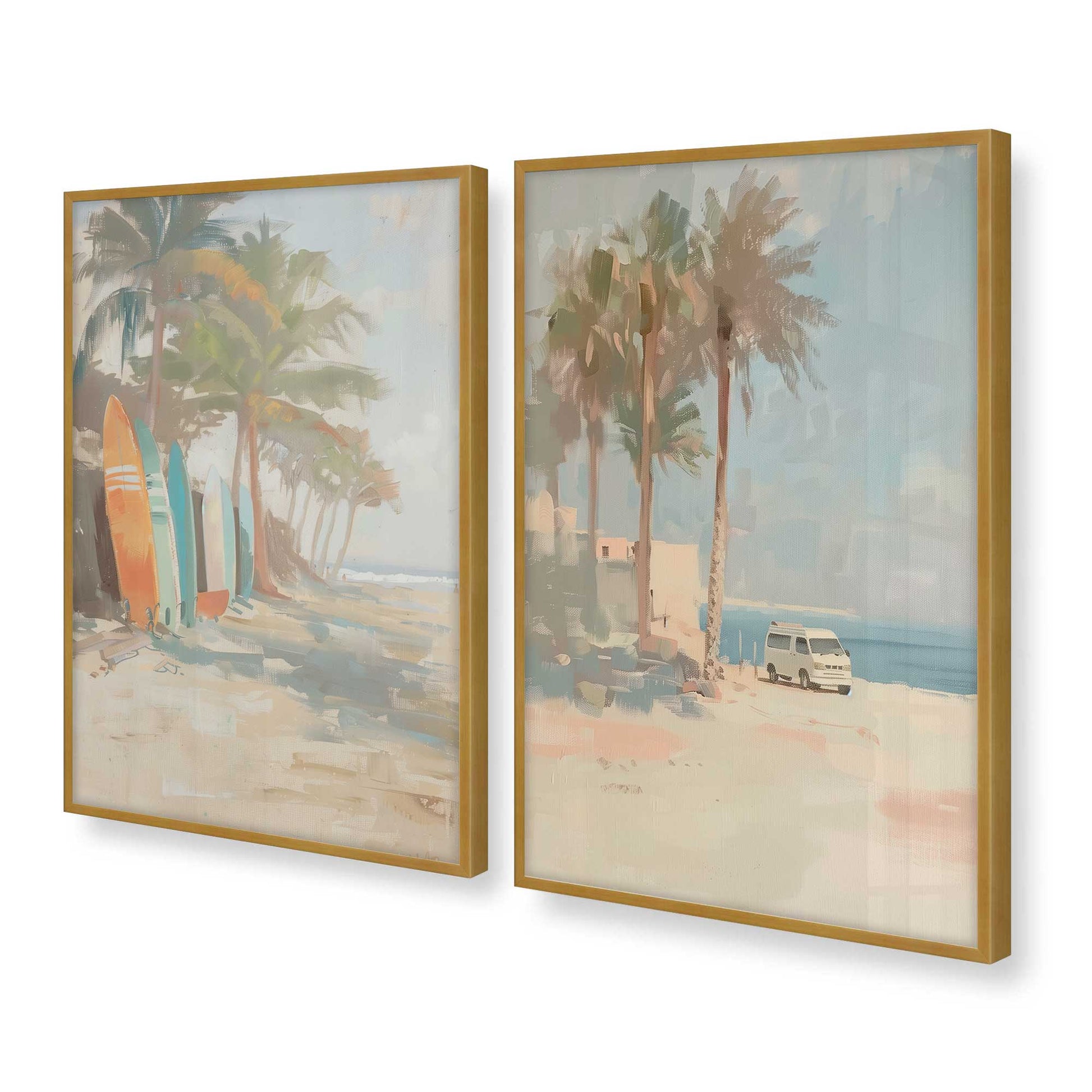 [Color:Polished Gold], Picture of art in a Polished Gold frame at an angle