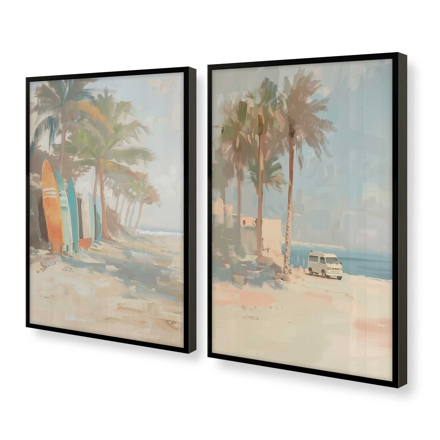 [Color:Satin Black], Picture of art in a Satin Black frame at an angle