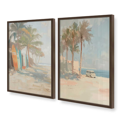 [Color:Belvinder Brown], Picture of art in a Belvinder Brown frame at an angle
