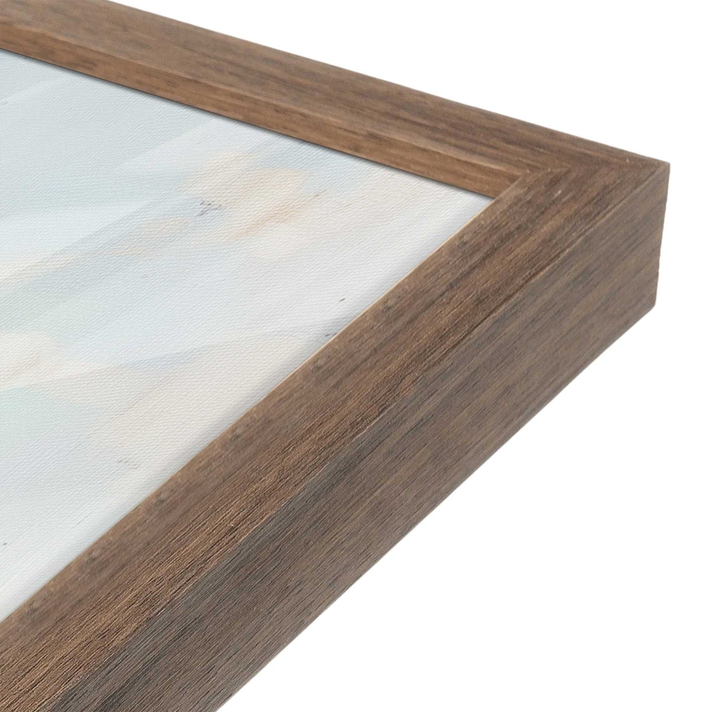 [Color:Walnut], Picture of art in a Walnut frame of the corner