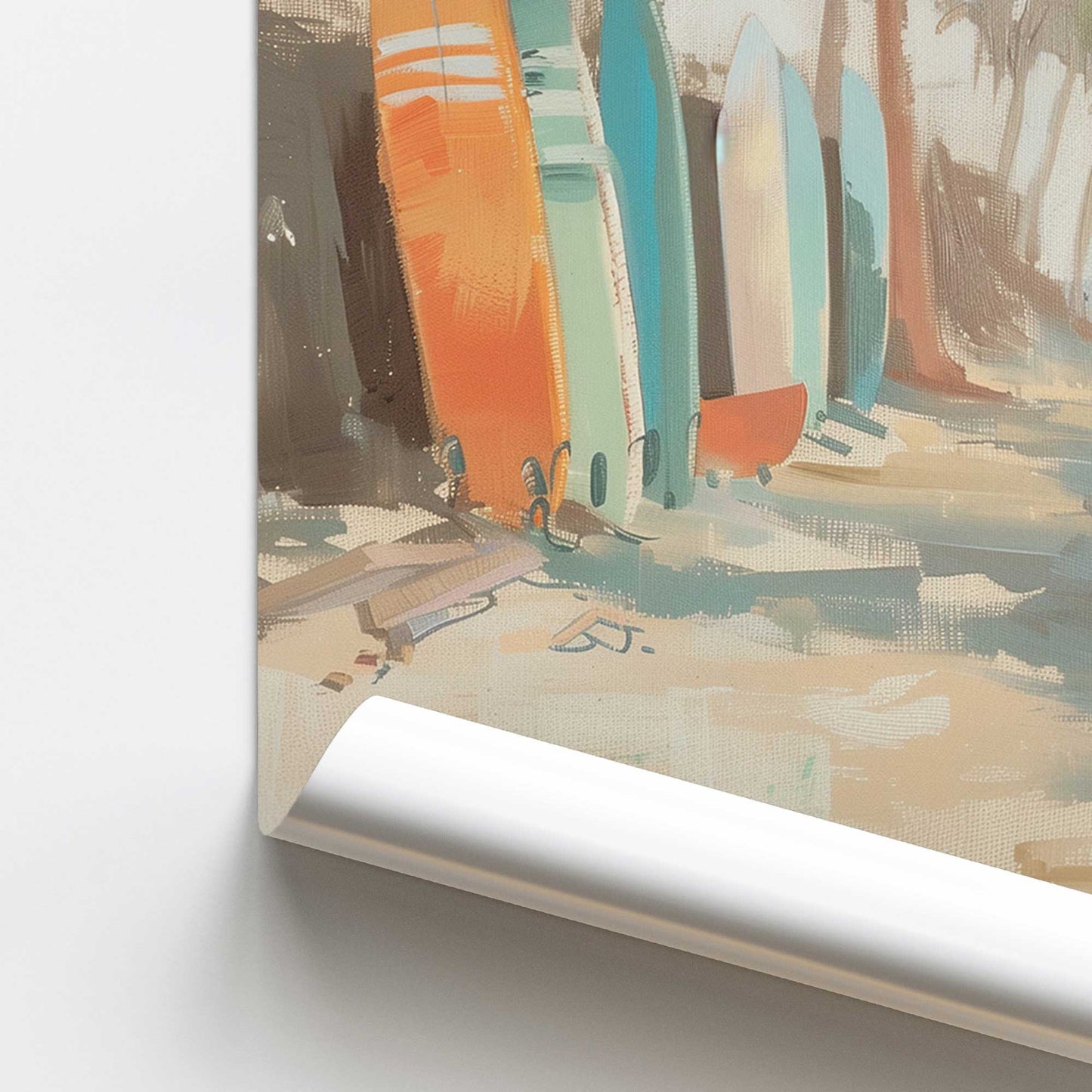 [color:Rolled Print], Picture of close up of art