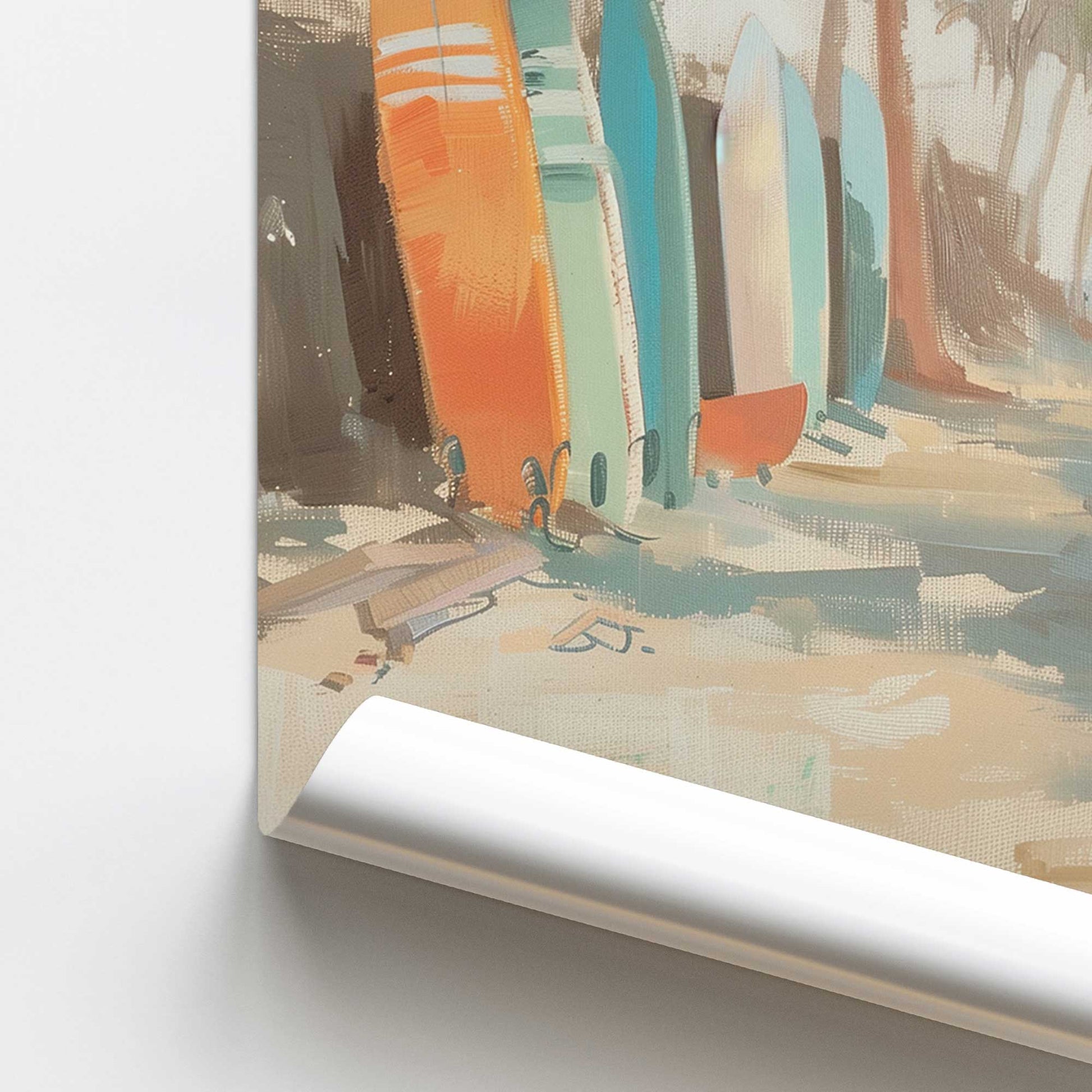 [color:Rolled Print], Picture of close up of art