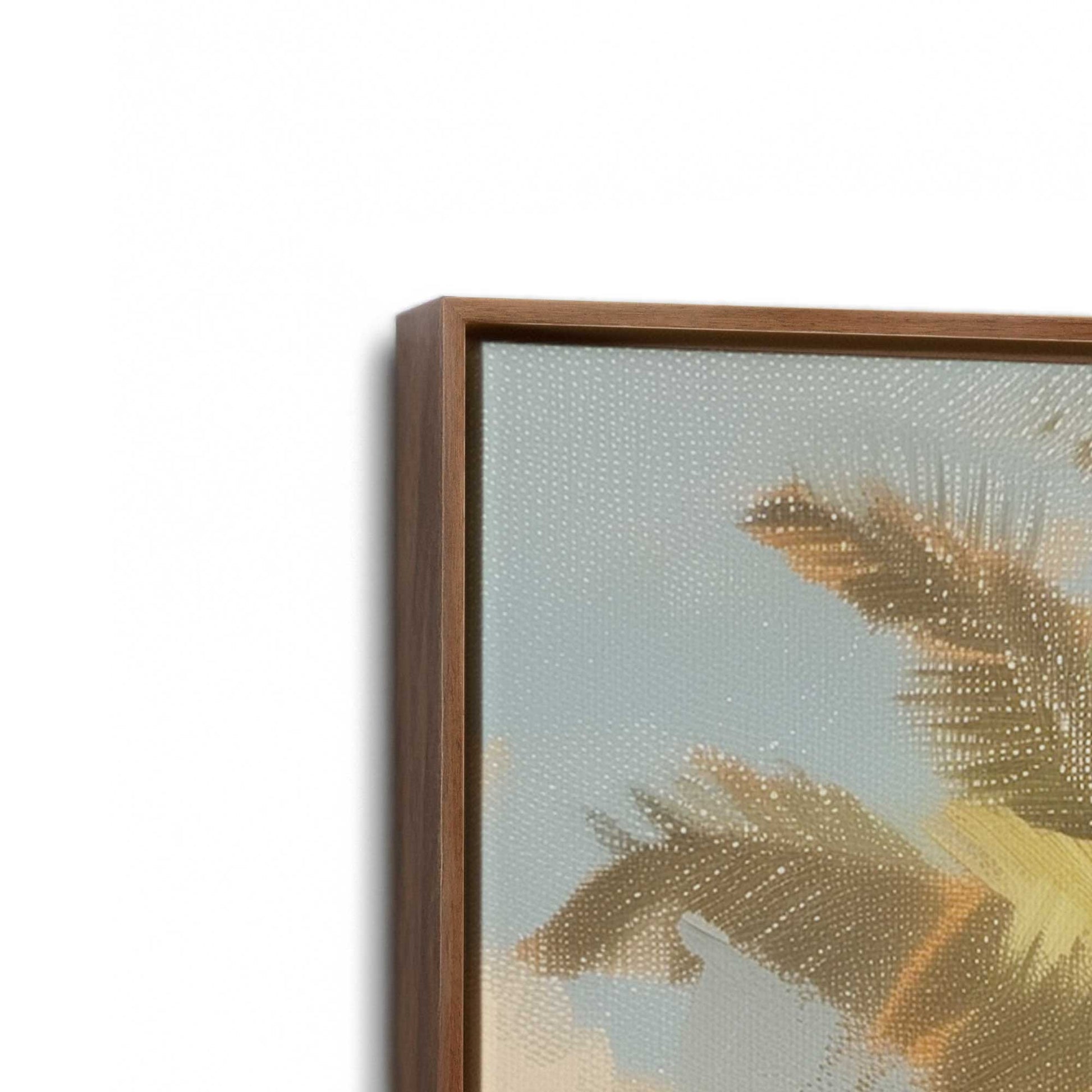 [Color:Walnut], Picture of the corner of the art