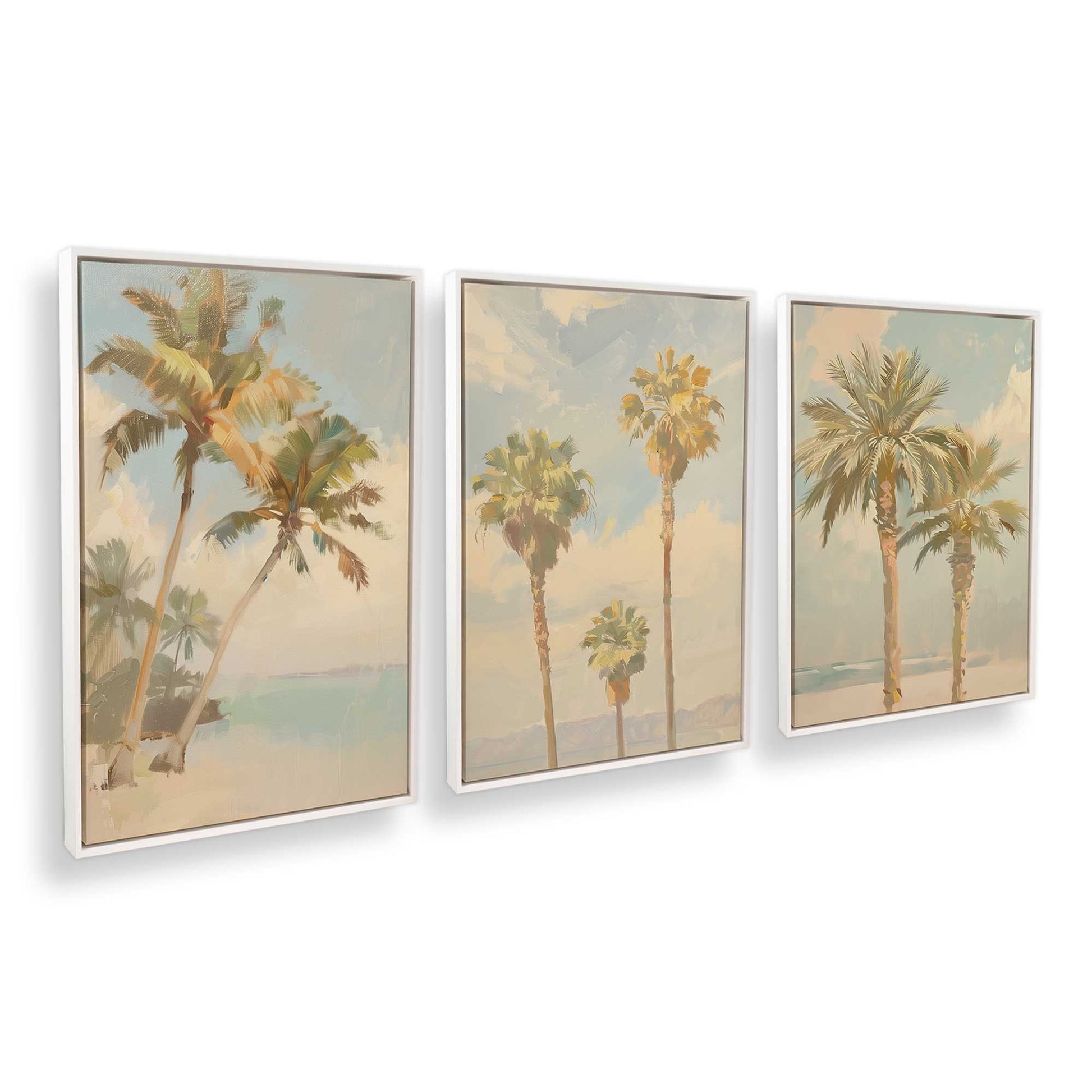 [Color:Opaque White], Picture of art in a White frame at an angle