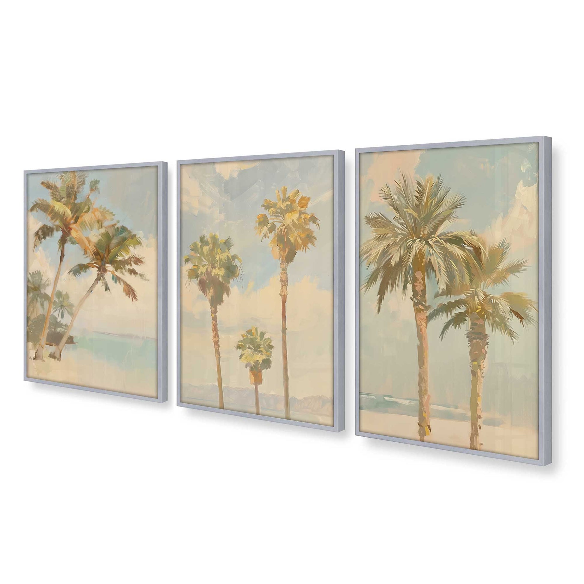 [Color:Polished Chrome], Picture of art in a Polished Chrome frame at an angle