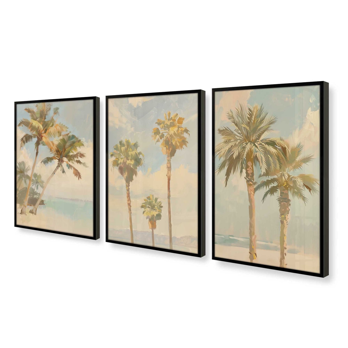 [Color:Satin Black], Picture of art in a Satin Black frame at an angle