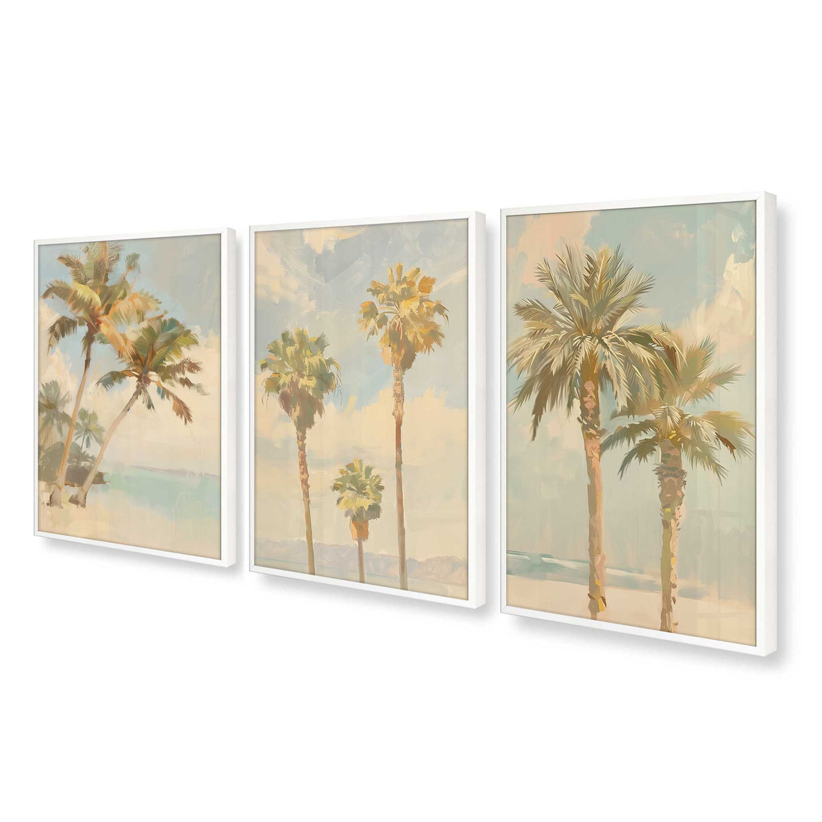 [Color:Opaque White], Picture of art in an Opaque White frame at an angle